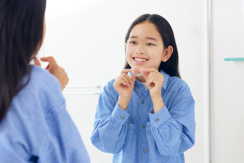 保定装置でキープ